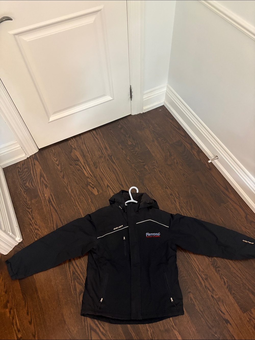 Bauer Black kids winter Jacket with Hood